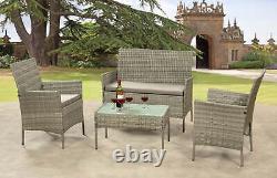 Rattan Garden Furniture Sofa Lounge Set In/Outdoor High Quality, Easy Assembly