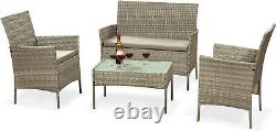 Rattan Garden Furniture Sofa Lounge Set In/Outdoor High Quality, Easy Assembly