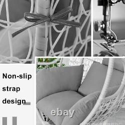 Rattan Swing Hanging Egg Chair Garden Indoor Outdoor Patio Bedroom with Cushions