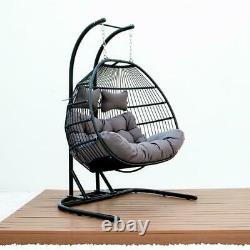 Rattan Swing Weave Hanging Egg Chair withCushion Indoor/Outdoor 2020 Double/Single