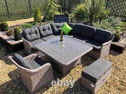 Rattan garden furniture large corner Sofa Set