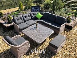 Rattan garden furniture large corner Sofa Set