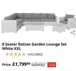 Ratten garden furniture set grey