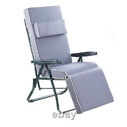 Relaxer Chair Charcoal Frame with Luxury Cushion