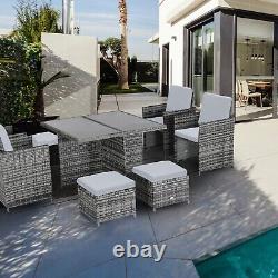 Replacement 12pc Cushion Set to fit 8 Seater Rattan Garden Furniture Dining Cube