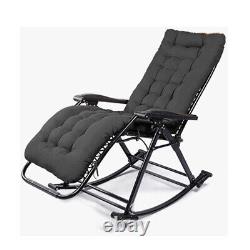 Rocking Chair 90-150 Degree Recline. Locking Feet- Italian Style Free Cushion