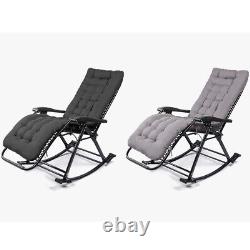 Rocking Chair 90-150 Degree Recline. Locking Feet- Italian Style Free Cushion