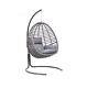 Savani Garden Swing Hanging Egg Chair Rattan Indoor Outdoor Grey Size Xl