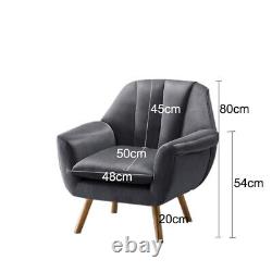 Scallop Oyster Back Velvet Cushioned Seats Tub Armchair Cuddle Chair Lounge Sofa