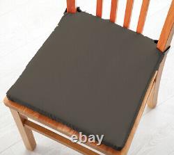 Seat Pad Cushion Secure Fastening Dining Room Kitchen Chair Soft Cotton Twill
