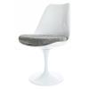 Set Of 2 Glossy White Chelsea Dining Chairs Various Colour Seat Cushions