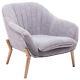 Shell Upholstered Armchair Lounge Tub Sofa Fabric Seat Bedroom Occasional Chair