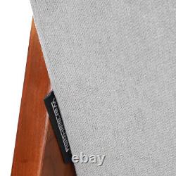 Single Sofa Armchair Accent Chair Wood Frame Padded Cushion Velvet Fabric Grey
