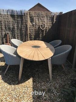 Sol John Lewis Ecalyptus Garden Table And Four Chairs NO CUSHIONS