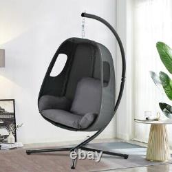 Swing Egg Chair withCushion Hanging Swing Chair X-Type Hammock Chair Set Dark Grey