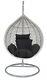 Swing Egg Hanging Chair With Stand Cushion & Cover In Gold, Grey & White Colors