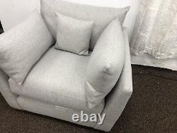 Tallulah One Seater Chair Inc Scatter Cushions Weave Grey All Over Rrp £799.99