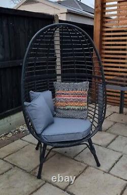 Tesco Outdoor Rattan Egg Chair Inc cushions Hardly Used Excellent Condition