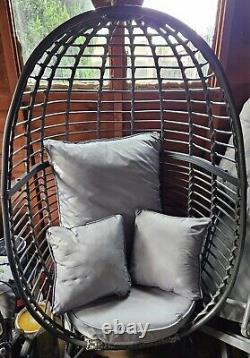 Tesco Outdoor Rattan Egg Chair Inc cushions Hardly Used Excellent Condition