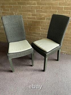 Two Montague Lloyd Loom Neptune Dining Chairs complete with Cushions