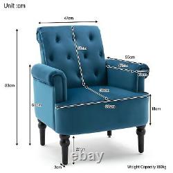 Upholstered Luxury Velvet Armchairs for Living Room Modern Accent Lounge Chair