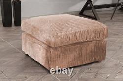 Ushape amalfi jumbo cord Polyester Fibre scatter back sofa Armchair Swivel chair