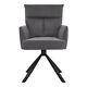 Velvet Armchair Swivel Accent Chair T-cushion Upholstered Fireside Home Office