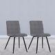 Velvet Dining Chairs Cushioned Padded Seat Black Teal Grey Lounge Seats Chair
