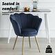 Velvet Dining Chairs Cushioned Petal Tub Chair Armchair Living Room Lounge Chair