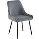 Velvet Dining Chairs Kitchen Armchair Padded Seat Metal Legs For Home Office