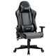 Vinsetto Racing Gaming Office Chair Swivel Recliner With Lumbar Support Grey