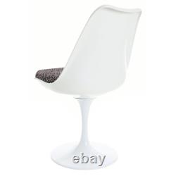 White & Textured Chelsea Swivel Chair for Dining Room/Office Various Colours