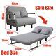Xl Double Folding 5 Position Convertible Sleeper Armchair Chair Sofa Bed New