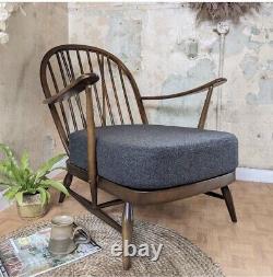 COUSSIN SEUL Pour Chaise Ercol 203 En Amatheon ANTHRACITE