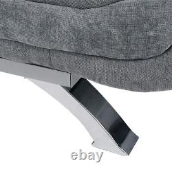 Canapé-lit En Cuir 3 Seater Couch Settee Recliner Double Sommeil Canapé-lit