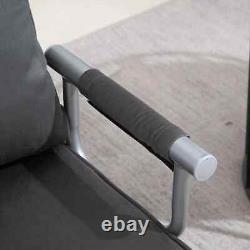 Canapé-lit moderne simple réglable avec dossier inclinable, coussin, fauteuil de salon, siège, oreiller gris