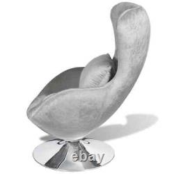Chaise D'oeuf Pivotante Avec Fauteuil Roulant Cushion Velvet Chaises De Bureau De Salon