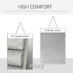 Chaise Pliable Lazy Floor Canapé Lit Inclinable Lounge Coussin Rembourré Seater Grey