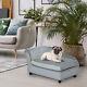 Chaise Canapé Pour Chien Avec Coussin Moelleux Et Rangement, Pour Petits Chiens Et Chats, Gris