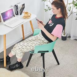 Chaise de salle à manger moderne avec dossier pivotant, siège pivotant, coussin pour salon ou bureau