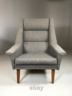 Chaise longue danoise vintage EB6217, dossier haut, années 1960, milieu du siècle, rétro, MNOR