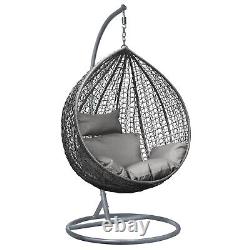 Chaise suspendue en forme d'œuf, balancelle de jardin, chaise en rotin, meuble d'intérieur et d'extérieur, hamac.