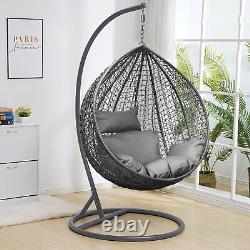 Chaise suspendue en forme d'œuf, balancelle de jardin, chaise en rotin, meuble d'intérieur et d'extérieur, hamac.