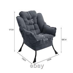 Confortable Soft Coussin Chaise Canapé Simple Dossier Fauteuil Lounge Chaise Accent