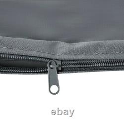 Coussin Couvercle De Remplacement Zipper Extérieur Patio Rattan Siège Chaise Canapé Gris