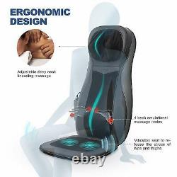Coussin De Chaise De Siège De Massage De Cou Arrière Avec La Pression Et La Vibration 3d De Doigt De Chaleur