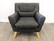 Fauteuil Birlea Lambeth Gris Tissu Chaise Coussin Amovible Livraison Gratuite