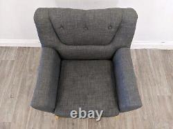 FAUTEUIL Birlea Lambeth Gris Tissu Chaise Coussin Amovible LIVRAISON GRATUITE