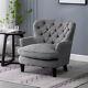 Fauteuil Chesterfield Deep Button Back Fireside Sofa Cushioned Tub Chair Bedroom