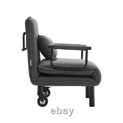 Fauteuil convertible 6 positions avec coussin, chaise pliante simple, canapé-lit dormeur